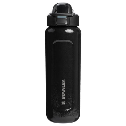The Wellspring 24OZ Insulated Water Bottle, Push‑Button Leak‑Proof Stainless Steel Travel Bottle with Carry Loop, Vacuum Cold Retention for Gym, Commute & Outdoor Use