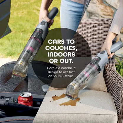 Cordless Portable Spot & Stain Cleaner HX104, Handheld Deep Stain Remover for Carpet, Upholstery, Car & Pet Spills
