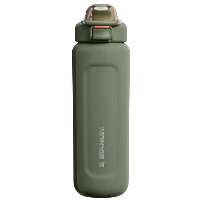 The Wellspring 24OZ Insulated Water Bottle, Push‑Button Leak‑Proof Stainless Steel Travel Bottle with Carry Loop, Vacuum Cold Retention for Gym, Commute & Outdoor Use