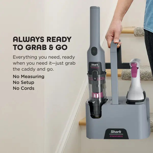 Cordless Portable Spot & Stain Cleaner HX104, Handheld Deep Stain Remover for Carpet, Upholstery, Car & Pet Spills