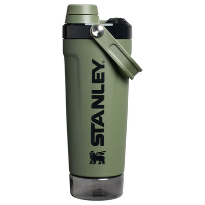 The Vitalize™ 20OZ Shaker Bottle, Slide‑to‑Pop Flip‑Lock Leak‑Proof Fitness Shaker, One‑Hand Portable Protein Mixing Bottle with Carry Loop for Gym, Workout & On‑the‑Go Hydration