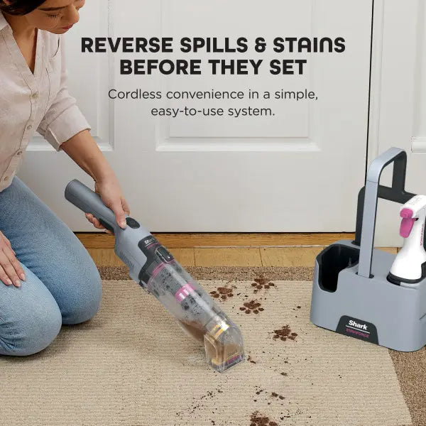 Cordless Portable Spot & Stain Cleaner HX104, Handheld Deep Stain Remover for Carpet, Upholstery, Car & Pet Spills
