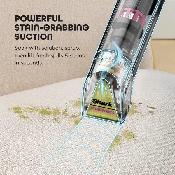 Cordless Portable Spot & Stain Cleaner HX104, Handheld Deep Stain Remover for Carpet, Upholstery, Car & Pet Spills