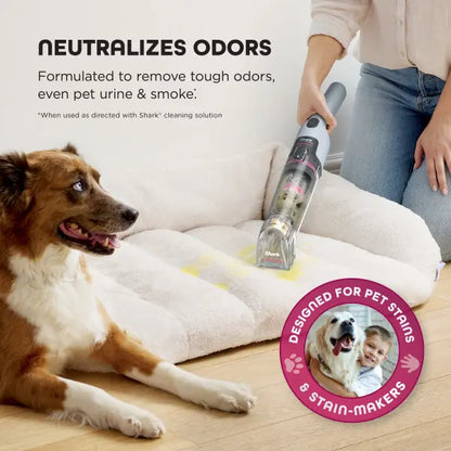 Cordless Portable Spot & Stain Cleaner HX104, Handheld Deep Stain Remover for Carpet, Upholstery, Car & Pet Spills