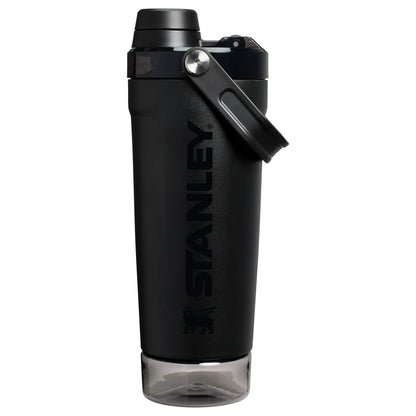 The Vitalize™ 20OZ Shaker Bottle, Slide‑to‑Pop Flip‑Lock Leak‑Proof Fitness Shaker, One‑Hand Portable Protein Mixing Bottle with Carry Loop for Gym, Workout & On‑the‑Go Hydration