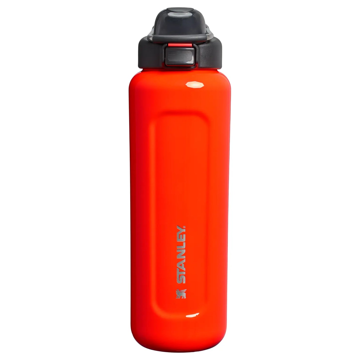 The Wellspring 24OZ Insulated Water Bottle, Push‑Button Leak‑Proof Stainless Steel Travel Bottle with Carry Loop, Vacuum Cold Retention for Gym, Commute & Outdoor Use
