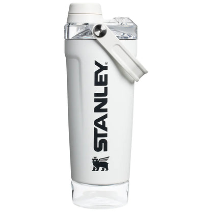 The Vitalize™ 20OZ Shaker Bottle, Slide‑to‑Pop Flip‑Lock Leak‑Proof Fitness Shaker, One‑Hand Portable Protein Mixing Bottle with Carry Loop for Gym, Workout & On‑the‑Go Hydration
