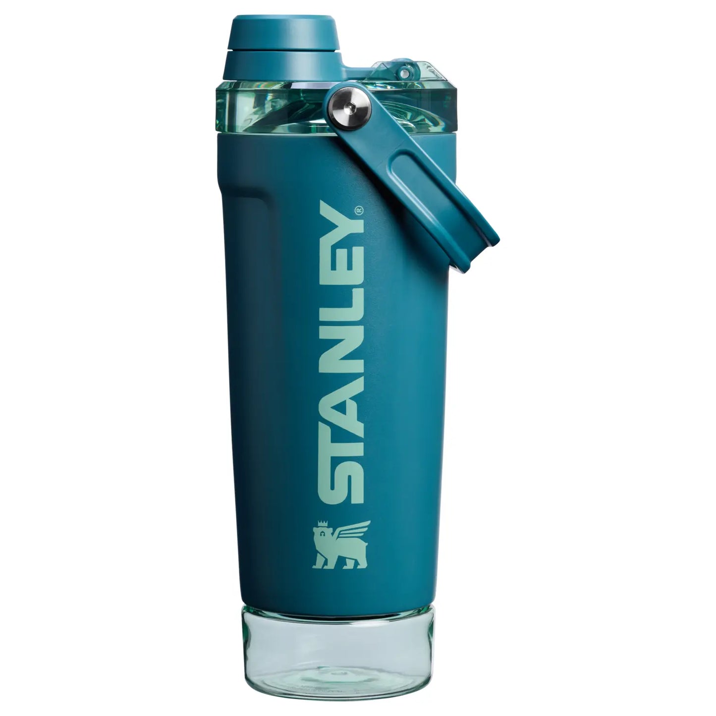 The Vitalize™ 20OZ Shaker Bottle, Slide‑to‑Pop Flip‑Lock Leak‑Proof Fitness Shaker, One‑Hand Portable Protein Mixing Bottle with Carry Loop for Gym, Workout & On‑the‑Go Hydration