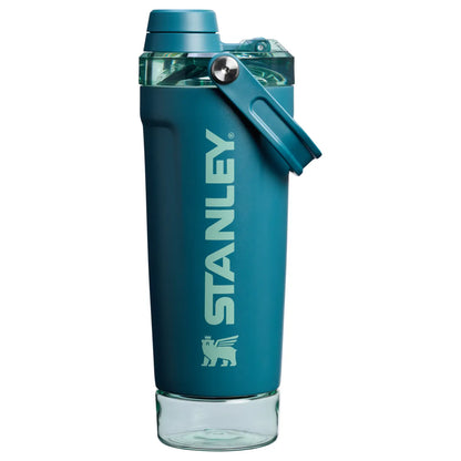 The Vitalize™ 20OZ Shaker Bottle, Slide‑to‑Pop Flip‑Lock Leak‑Proof Fitness Shaker, One‑Hand Portable Protein Mixing Bottle with Carry Loop for Gym, Workout & On‑the‑Go Hydration