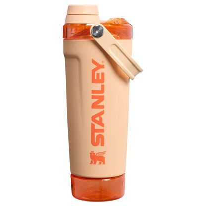 The Vitalize™ 20OZ Shaker Bottle, Slide‑to‑Pop Flip‑Lock Leak‑Proof Fitness Shaker, One‑Hand Portable Protein Mixing Bottle with Carry Loop for Gym, Workout & On‑the‑Go Hydration