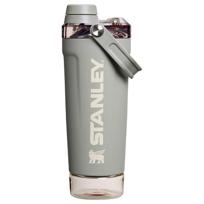 The Vitalize™ 20OZ Shaker Bottle, Slide‑to‑Pop Flip‑Lock Leak‑Proof Fitness Shaker, One‑Hand Portable Protein Mixing Bottle with Carry Loop for Gym, Workout & On‑the‑Go Hydration