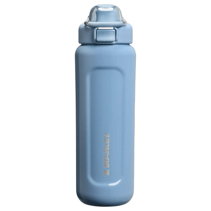 The Wellspring 24OZ Insulated Water Bottle, Push‑Button Leak‑Proof Stainless Steel Travel Bottle with Carry Loop, Vacuum Cold Retention for Gym, Commute & Outdoor Use