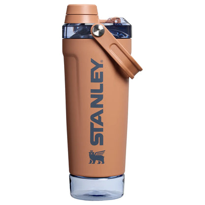 The Vitalize™ 20OZ Shaker Bottle, Slide‑to‑Pop Flip‑Lock Leak‑Proof Fitness Shaker, One‑Hand Portable Protein Mixing Bottle with Carry Loop for Gym, Workout & On‑the‑Go Hydration